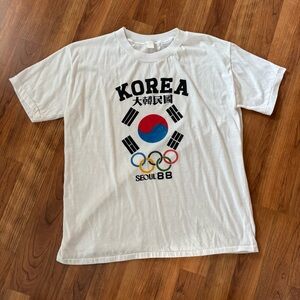 Vintage 1988 Seoul Summer Olympics Single Stitch Graphic Tee Size XL